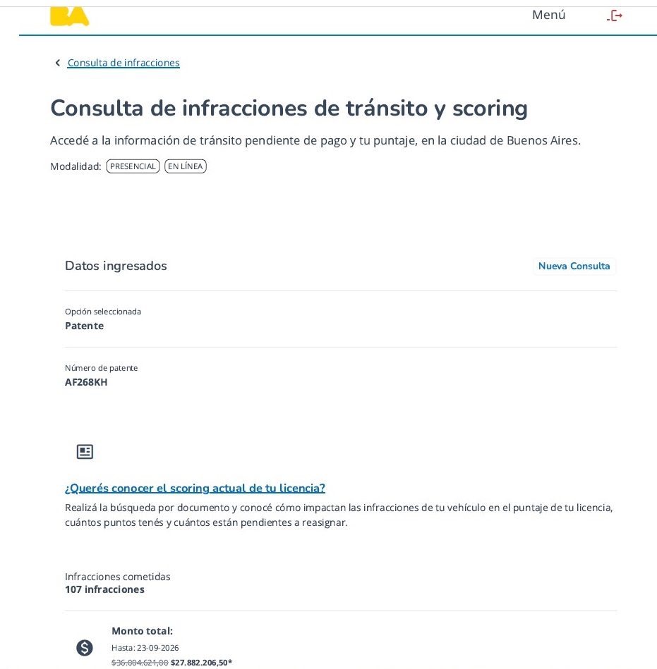 Multas en Caba.