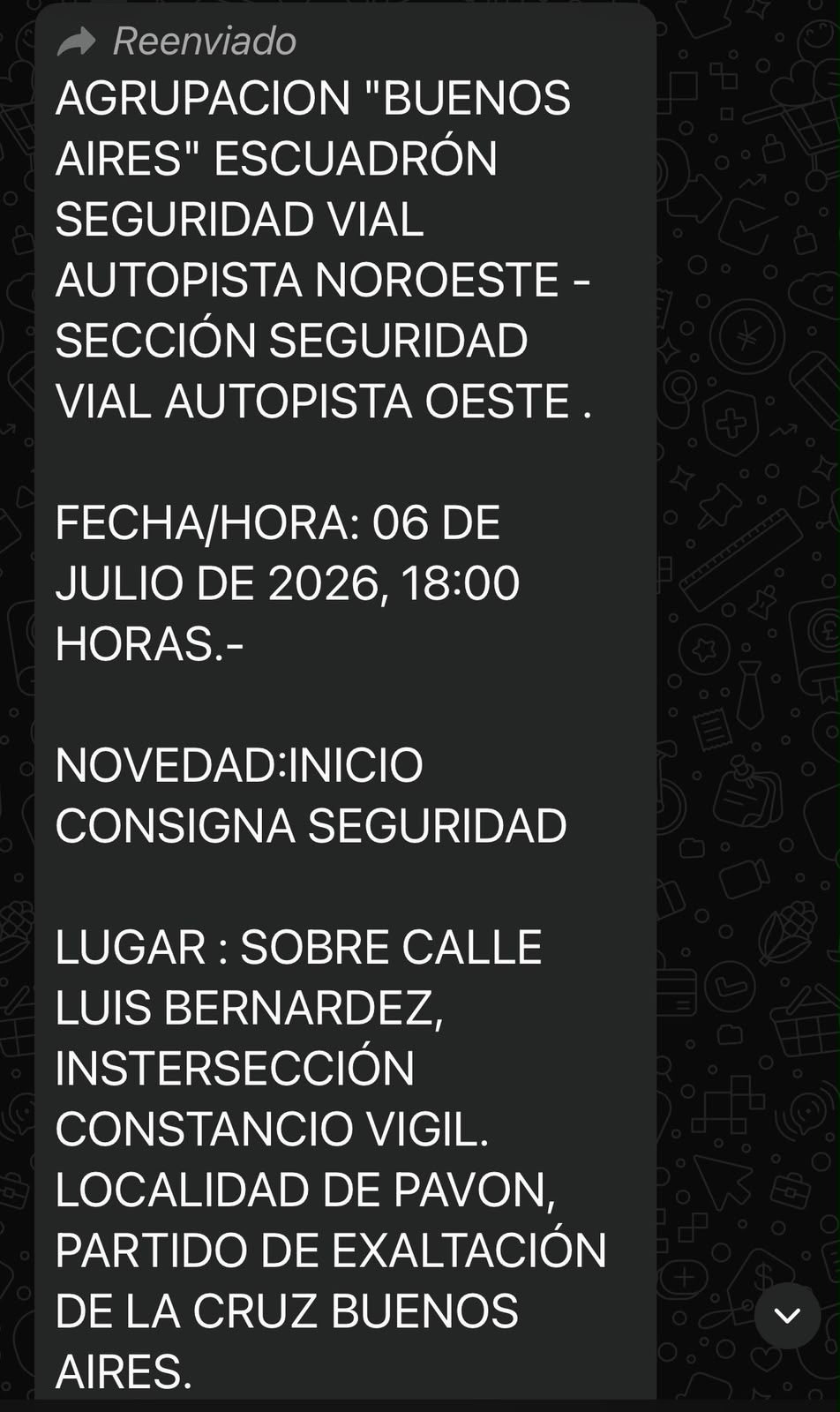 Diálogo Gendarmería.